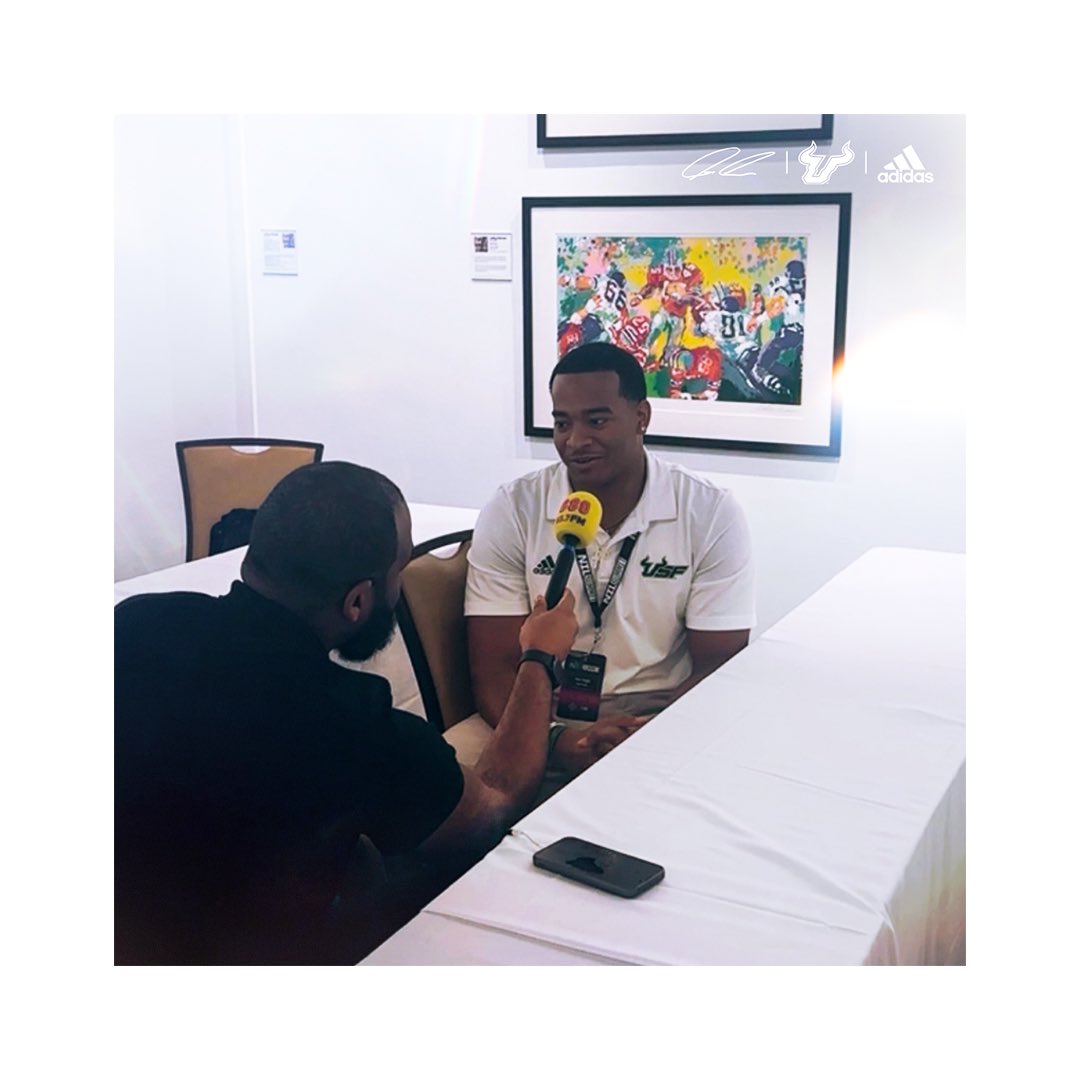 USFFootball's tweet image. Jason Vaughn representing USF Football at the 2023 NIL Summit hosted by @INFLCR‼️ 

The @NILSummit allows student-athletes to collaborate as a community of influencers, while learning more about NIL and building their brand.

#ComeToTheBay | #NILSummit | #NILSummit23