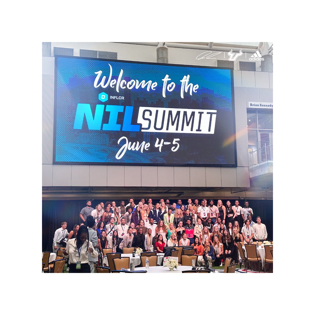 USFFootball's tweet image. Jason Vaughn representing USF Football at the 2023 NIL Summit hosted by @INFLCR‼️ 

The @NILSummit allows student-athletes to collaborate as a community of influencers, while learning more about NIL and building their brand.

#ComeToTheBay | #NILSummit | #NILSummit23