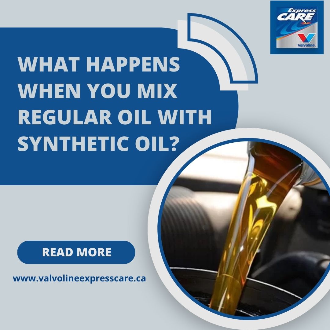 Is it safe to mix oil during an oil change?
Read this blog to learn more ow.ly/1UOP50OE2W7

#oilchange #motoroil #syntheticoil #engineoil #conventionaloil #highmileage #newblog #Valvoline #ValolineExpressCare #Brampton