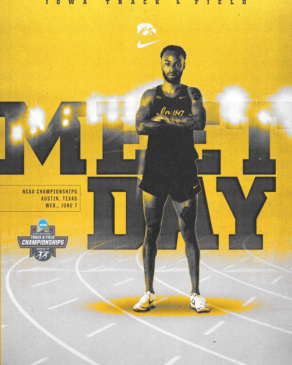 𝗧𝗵𝗲 𝗖𝗵𝗮𝗺𝗽𝗶𝗼𝗻𝘀𝗵𝗶𝗽𝘀 𝗮𝗿𝗲 𝗛𝗘𝗥𝗘. 🤩

👟: NCAA Championships
📍: Austin, Texas
🕑: 2:30 p.m. CT 
📊: spr.ly/6014OxUfI
🎥: spr.ly/6015OxUfL

#Hawkeyes