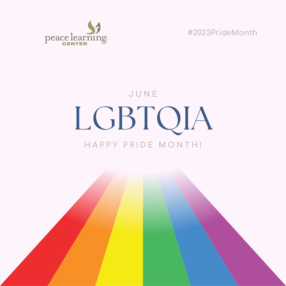 Happy #Pride Month! At Peace Learning Center, we believe all people deserve a place at the table.

 “Equality means more than passing laws. The struggle is really won in the hearts and minds of the community, where it counts.” – Barbara Gittings