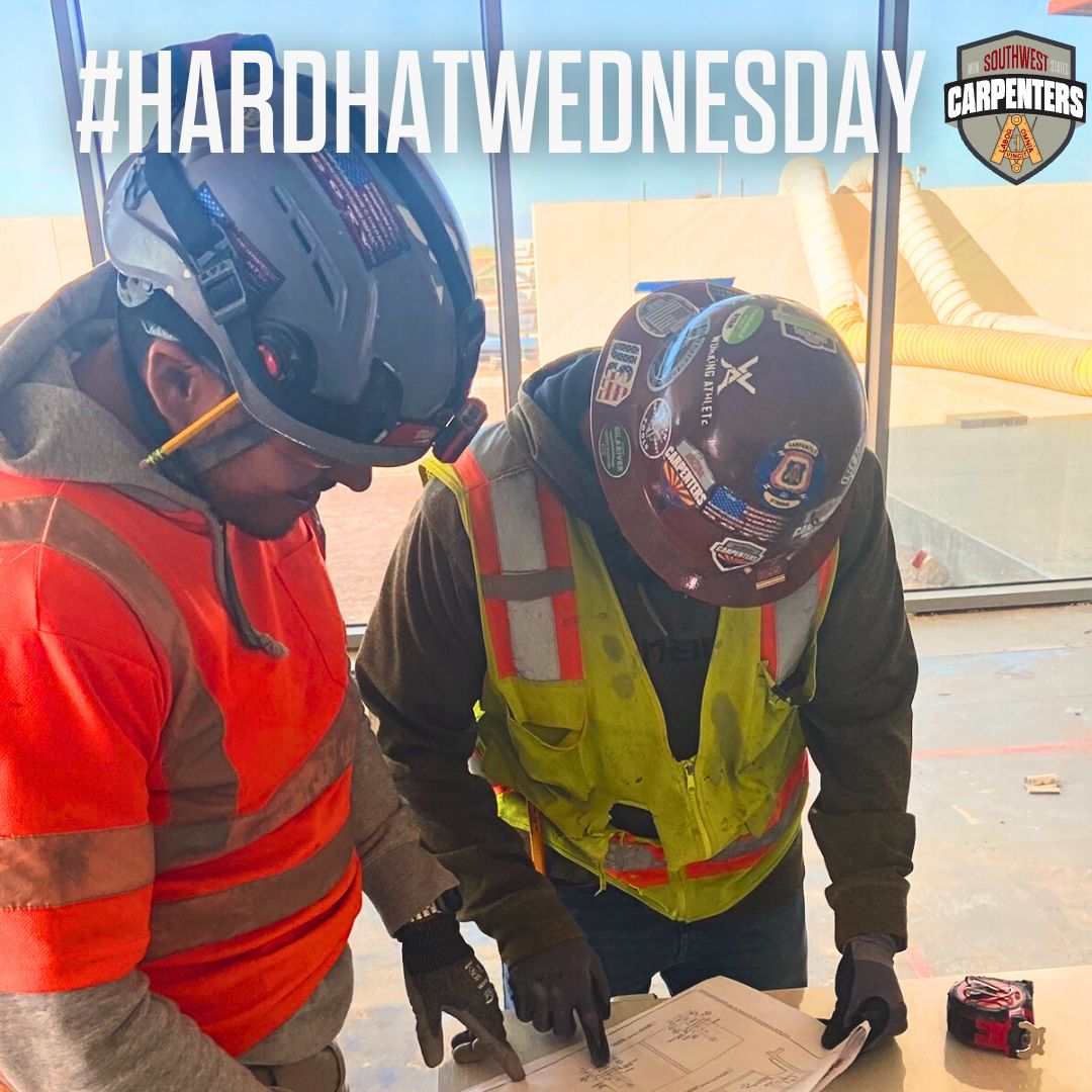 #Local1912 Checking in for #HardHatWednesday! 💪 
Where are you checking in from this morning? 
#SWMsCarpenters #UnionCarpenters #BuildBetter #SkilledTrades #EssentialWorkers #WeBuildAmerica #UnionProud #HHW
