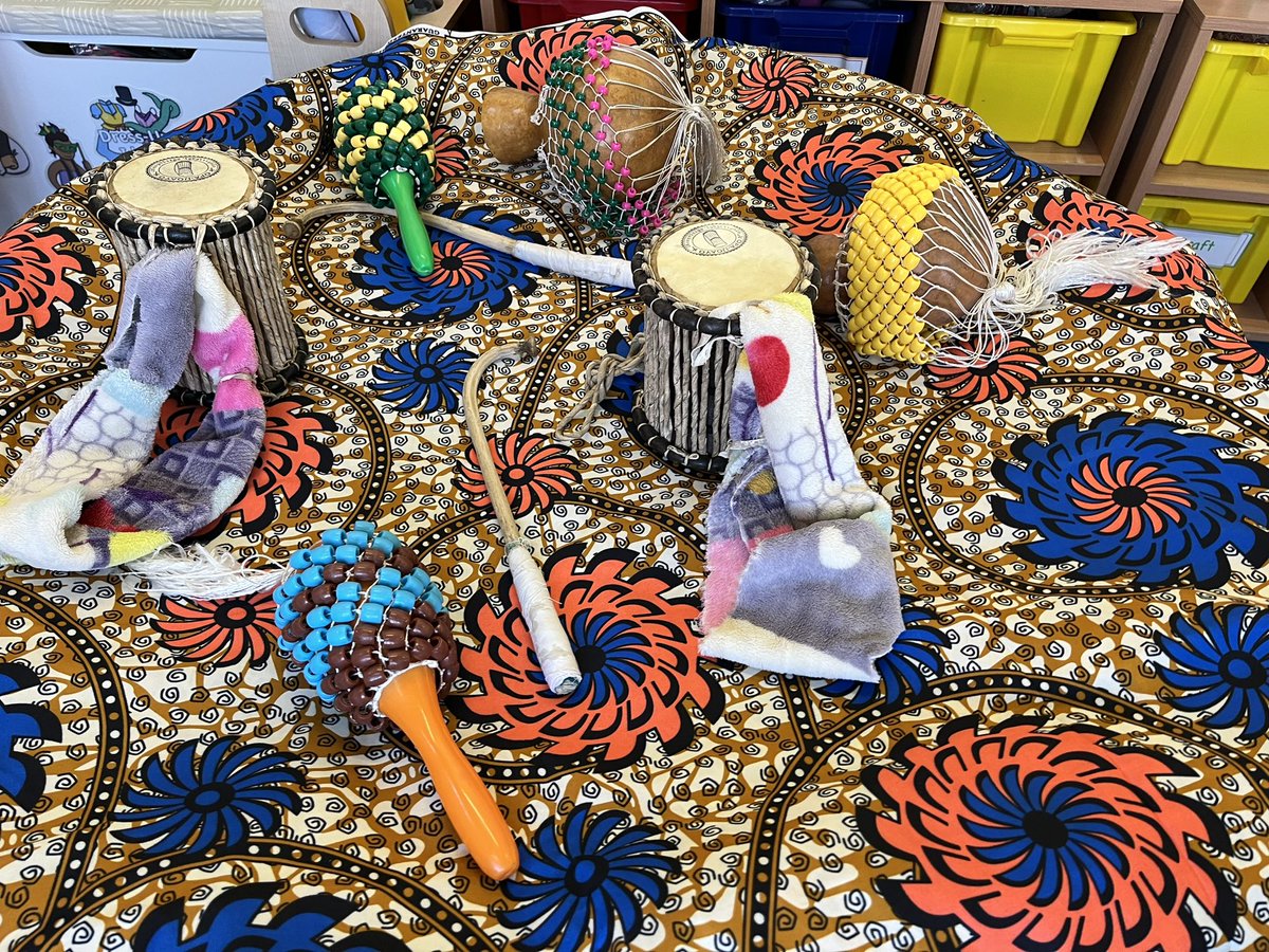 Introductory lesson on our topic of ‘Africa’ for this half term. ☀️

Instruments and amazing material kindly donated by one of my amazing parents. 🪇🪘

Can’t wait to get my teeth into this topic! 🧡

#eytagteam #tuffspot #eytalking #edutwitter