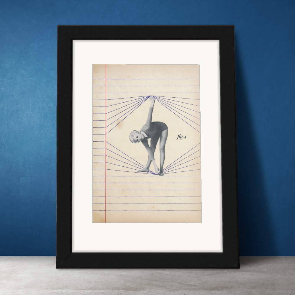 ConclaveBTN's tweet photo. Aaaaand S-T-R-E-T-C-H it out. Bursting out of the pages of an unusual #exercise book, this fine figure [fig.4] is an original #vintage #collage by Paper Draper.

In our #Brighton gallery or https://t.co/f79ZVJhlXG

#midcentury #women #originalart #affordableart #artcollector https://t.co/HK2hKCAiQr