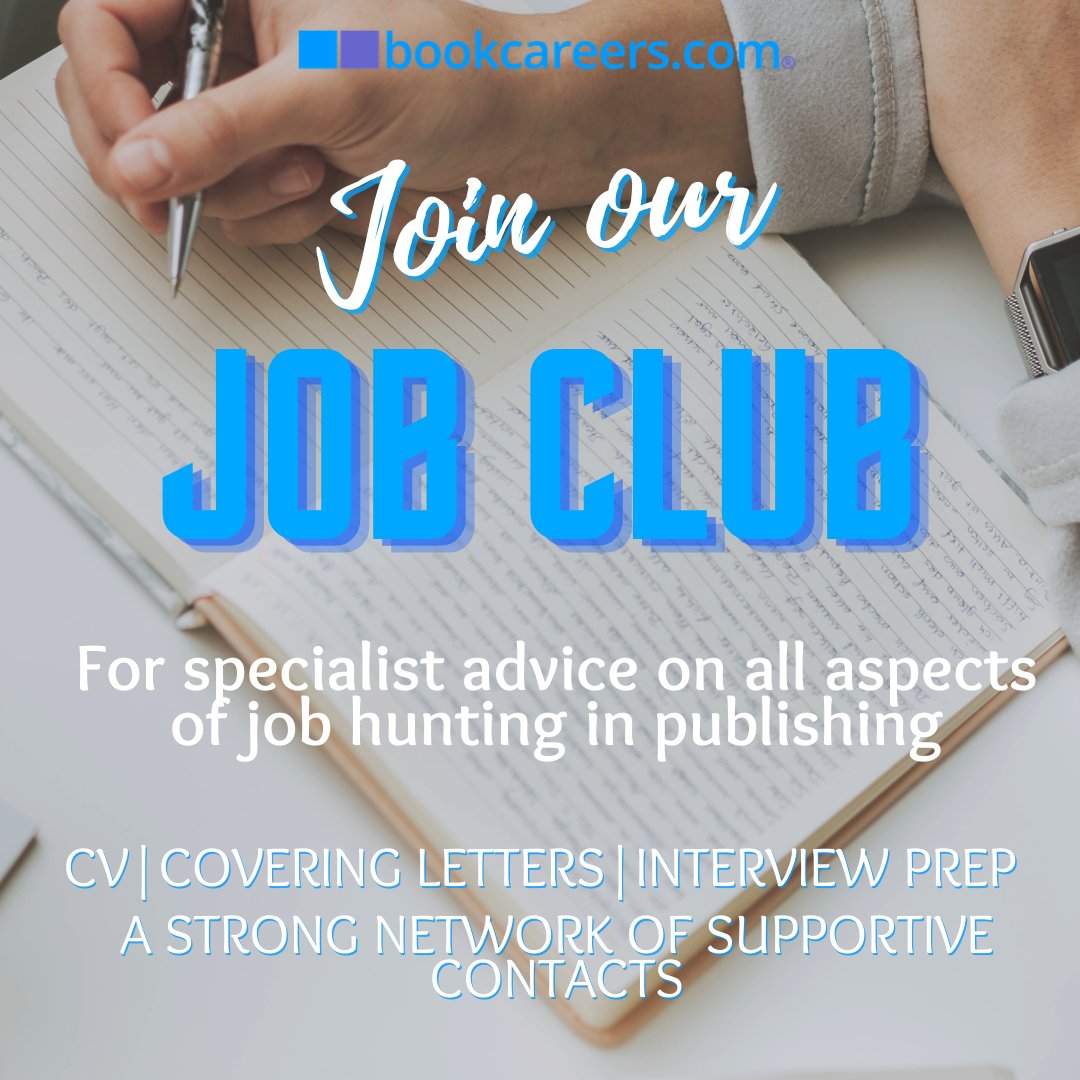 Don't forget, our Job Club is on Tuesday, June 13th. If you're a #PublishingHopeful, this is your chance to find a supportive network and ask questions. We answer as many as we can! You can book your tickets here: eventbrite.co.uk/e/629068229007 
#WorkInPublishing #bookcareers
