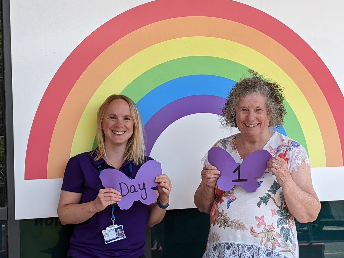 Day 1 of the @RCHTWeCare Butterfly Companion Volunteer Service. Jennifer sat with a patient this morning. What an amazing end to #VolunteerWeek2023 @RCHTVoluntarySv @RCHTPtExp @Redsnapperswail @RCHTCharity @kimvon_o 🦋