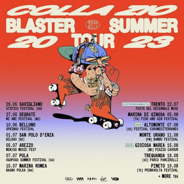 BlablaNetwork's tweet photo. Si aggiungono due fate al #BlasterSummerTour dei #Collazio! 
La data d Trento viene posticipata al 22 giugno al 22 luglio. https://t.co/4cNqhBsLLG