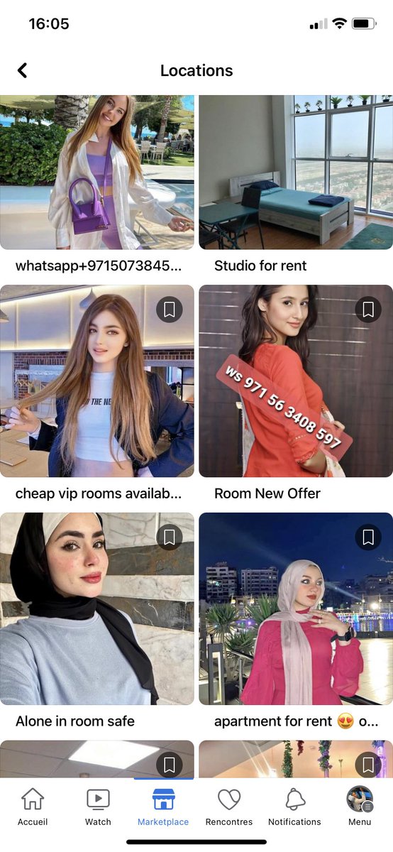 A la base moi je voulais juste regarder les annonces d’appartement pour dubai..

Un peu spéciale les annonces du marketplace quand même