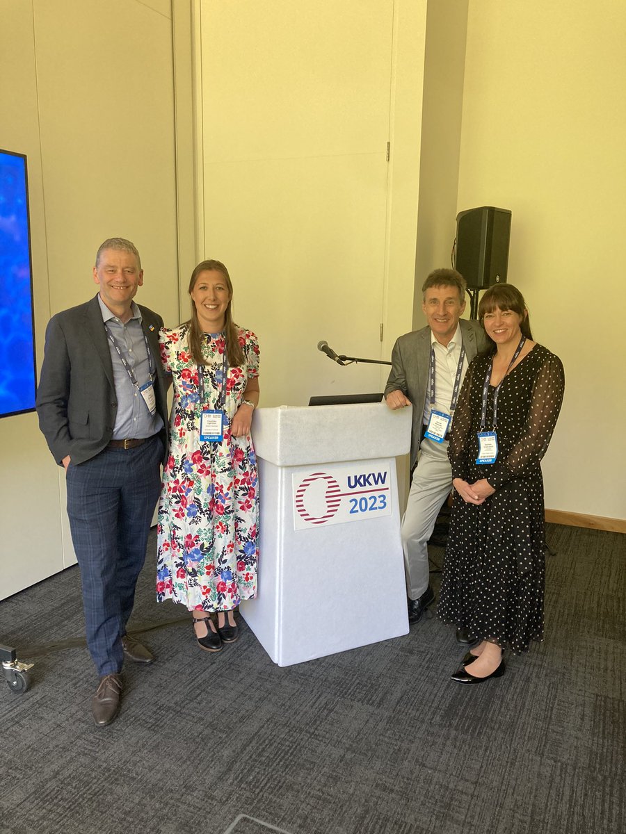 Brilliant talks and brilliant results from the @KidneyBeamTrial & the @mykidneysandme trial by @sharleneuk & @CourtneyJLight . Two complementary digital health interventions that have the potential to transform the lives of many patients with CKD. Wonderful results👏💥🎉#UKKW2023