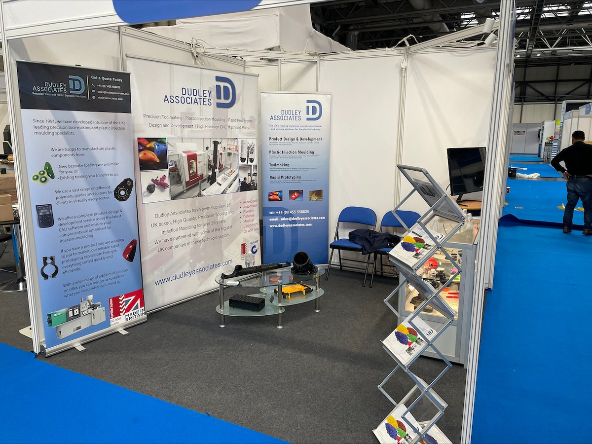 Here's a few pictures of our stand, all set up and ready to go at this years @SubconShow.

If you're in attendance, why not come and pay the team a visit on stand 𝗕𝟭𝟬𝟮 and we can discuss everything #plasticinjection #moulding!

#SubconShow #EngineeringLife #UKEng #UKMfg