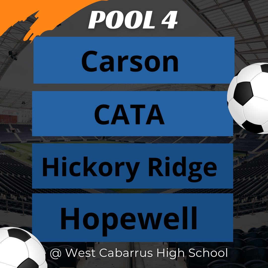 cabcommunitycup's tweet photo. August 5th @ West Cabarrus High School (Turf Fields 1 and 2) https://t.co/9PYtW0Q4Sq