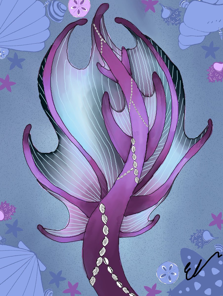 Mermaid Tail #Mermaid #mermaidtail #tail #digitalart #digital #CLIPSTUDIOPAINT
