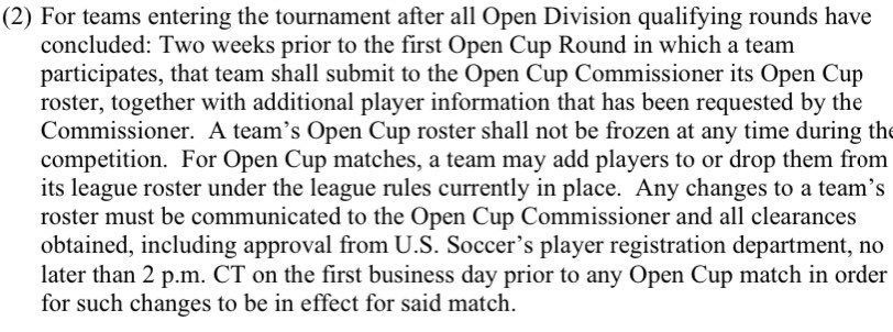 For those wondering, Messi would be eligible to play FC Cincinnati in the #USOC semifinal August 23 should Inter Miami win tonight. 

Reference USOC 2022 handbook section 203 (b) (2).

#AllForCincy