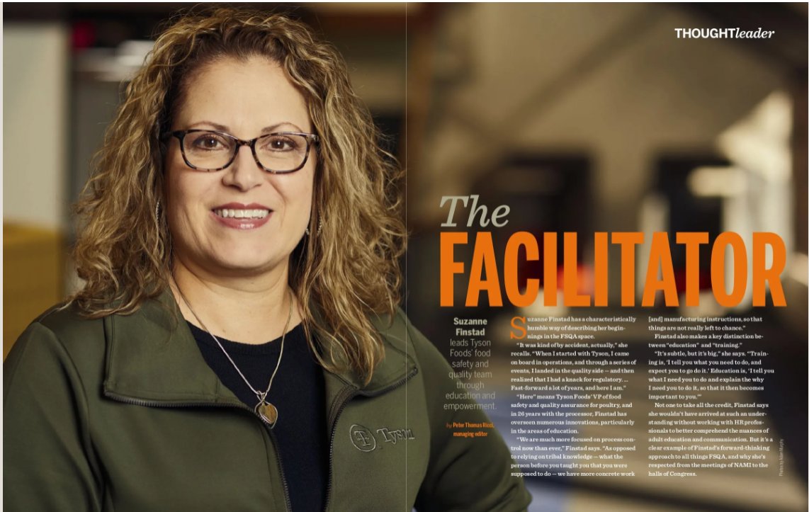 On this #WorldFoodSafetyDay, we’re proud to have Suzanne Finstad, vice president of food safety and quality assurance (FSQA), featured in @Meatingplace. Read more starting on page 68: library.meatingplace.com/publication/fr…