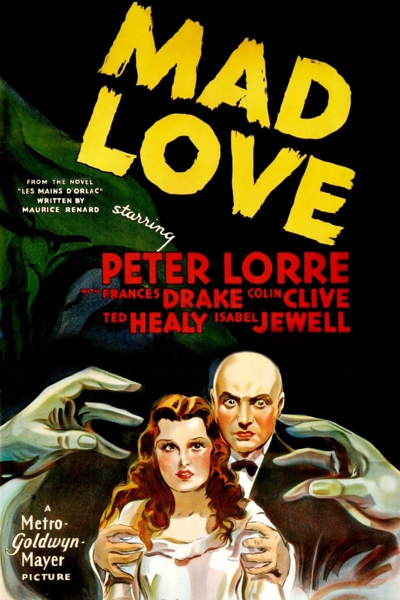 Review tinyurl.com/4hxwx3zk do filme Mad Love / Dr. Gogol - O Médico Louco (1935). #terror #drama #ficcaocientifica #filmepretoebranco #anos30 #review #suspiroearrepio