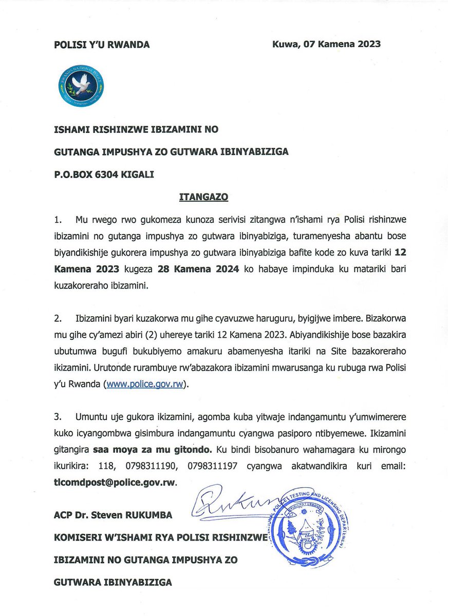 ITANGAZO