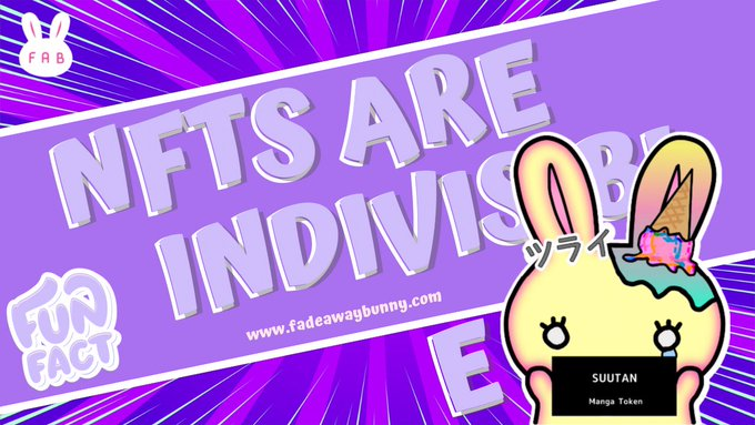 sol_groovy's tweet photo. Unlike traditional assets, #NFTs are indivisible and cannot be divided into smaller units. #UniqueOwnership #IndivisibleAssets #binance #blockchain #nftcollectors #NFTCommunity https://t.co/9s3Z9yPHQJ