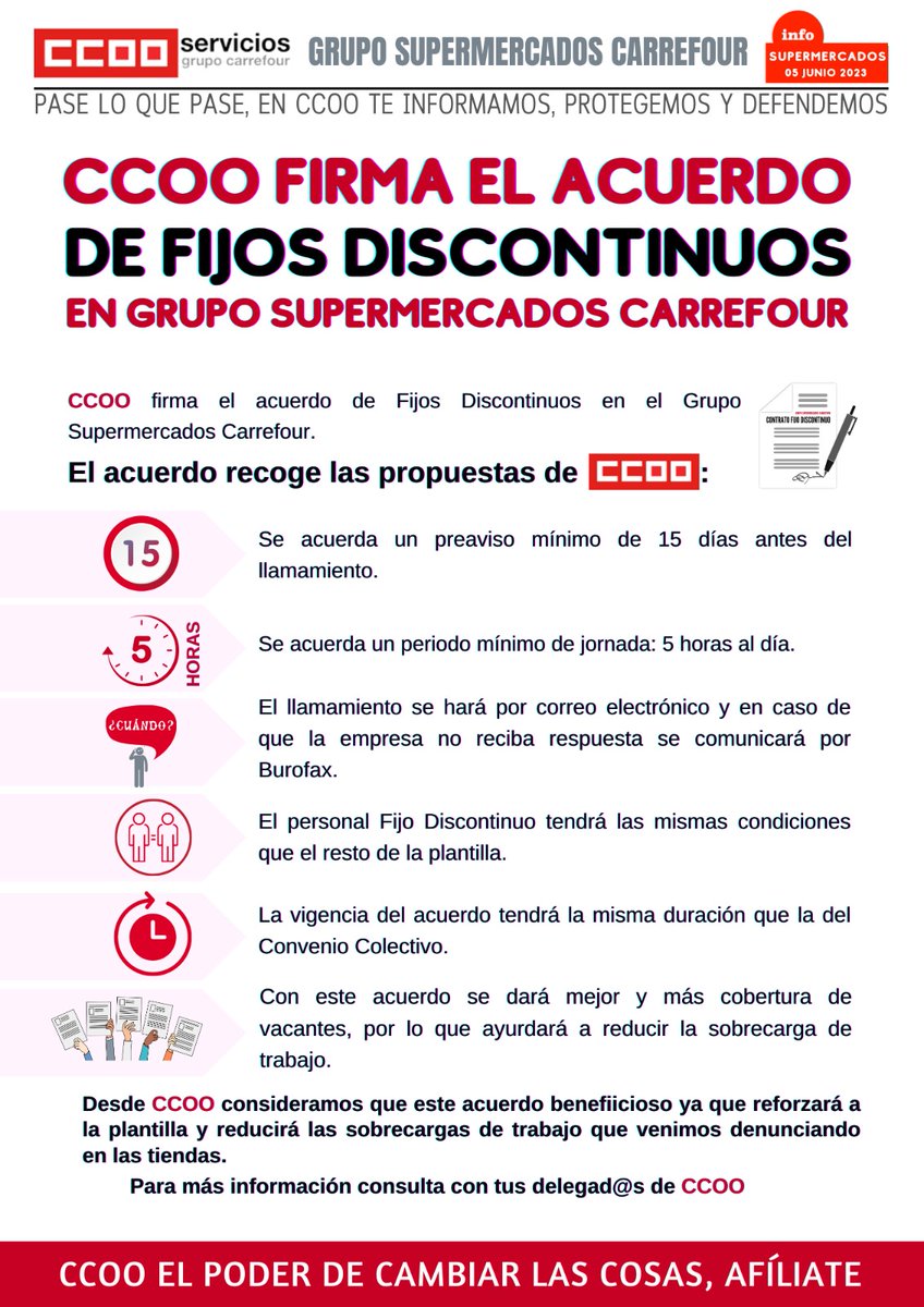 Grupo CCOO Carrefour tweet media