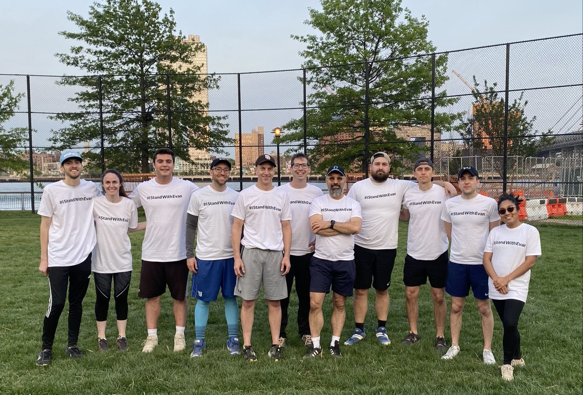 grainnemcc's tweet photo. Our @WSJ colleague Evan Gershkovich has been in a Russian prison now for ten - long - weeks.  He should be with us enjoying the summer air. We stand with Evan and his family today and everyday and call for his immediate release. #IStandwithEvan #JournalismIsNotACrime https://t.co/S5yLFAVSsy