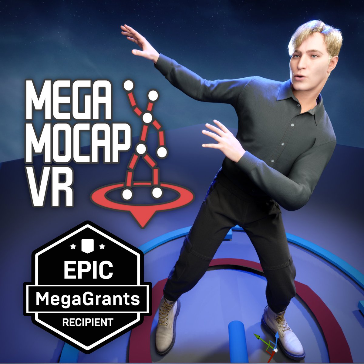 🌟 #MegaMocapVR is the proud recipient of an Epic MegaGrant!! 🎉 This incredible support will accelerate our open-source #@UnrealEngine project and take VR powered motion to the next level! #UE5 #MotionCapture #VirtualProduction #EpicMegaGrants