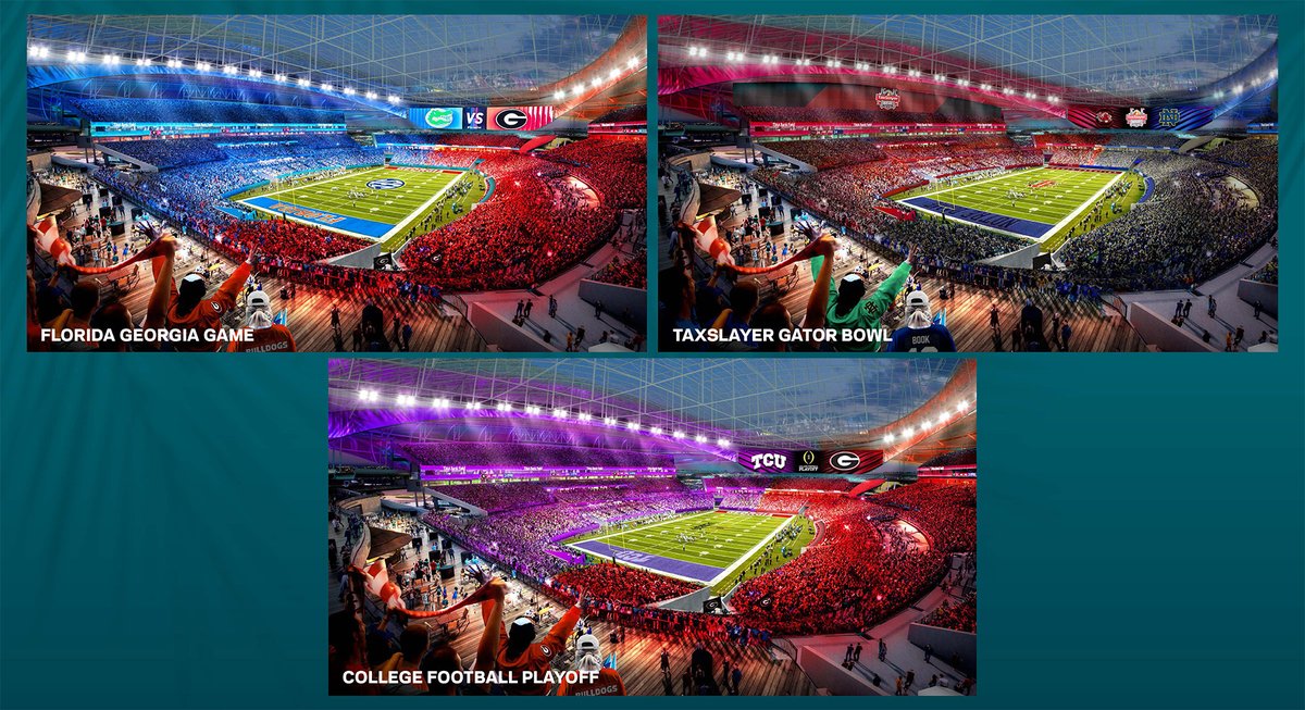 MySportsUpdate's tweet photo. The #Jaguars have unveiled their renovation plans for TIAA Bank Field. 

The plan is to transform Downtown Jacksonville and secure their NFL team well into the future, while positioning Jacksonville as a premier sports and entertainment destination. 

Stadium concept photos: https://t.co/kbG5JOg4aa
