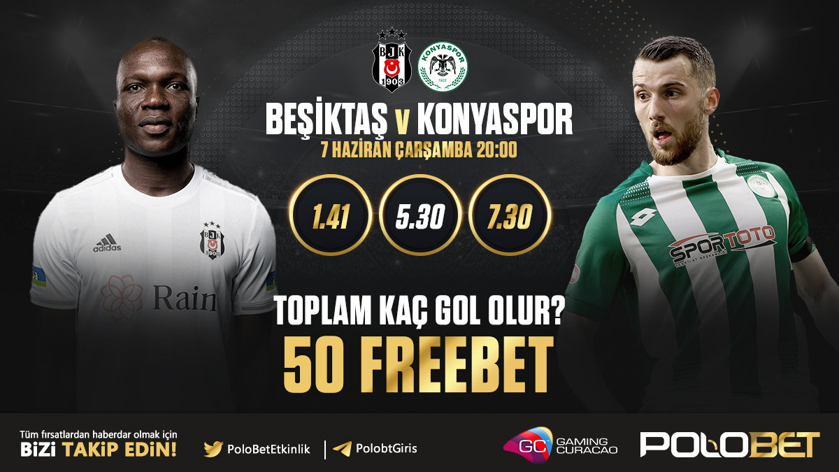 PoloBetEtkinlik's tweet photo. 🕝MAÇ SAATİ: 20.00   
#besiktas  🆚#konyaspor 
🧑‍💻Rt Fav 5 ark etiketle 
🥰Twitter ve telegram takip

📱Twitter Yoruma Yaz 
💰50 FREEBET Kazan  
POLOBET’de HEMEN OYNA!
 https://t.co/rYzCZ8uXn0 https://t.co/WanMVA0cN2