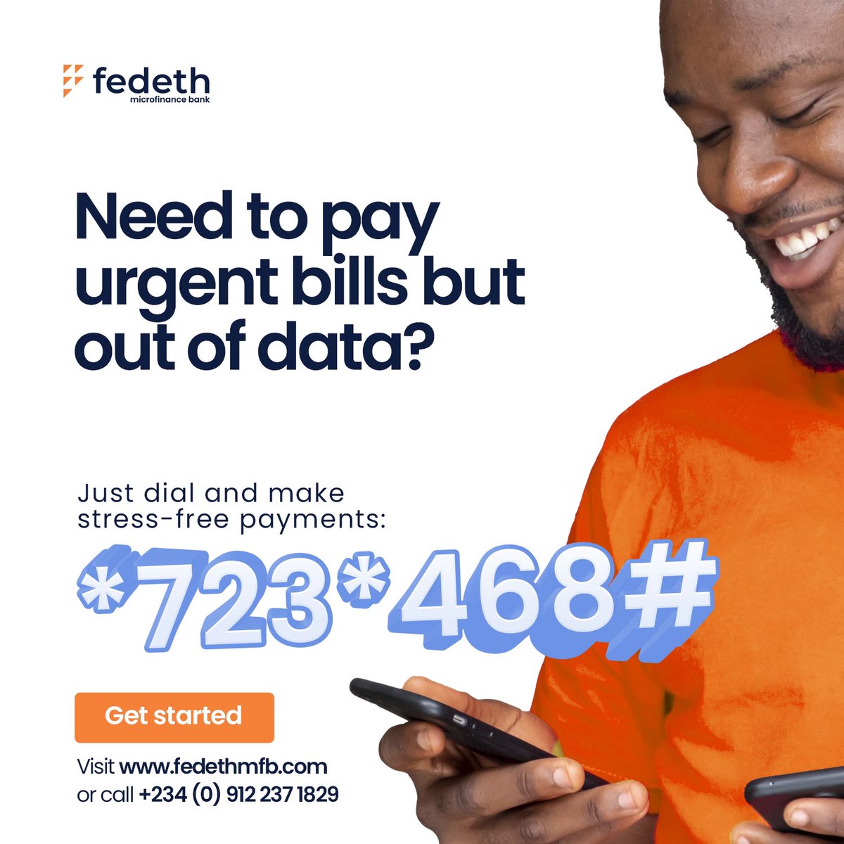 clearpaymfb's tweet image. Have you ever run out of data but are too far from an ATM to resubscribe or transfer funds?

Just dial *723*468# and make stress-free payments.

#fedethmfb #microfinancebank #ussdcode