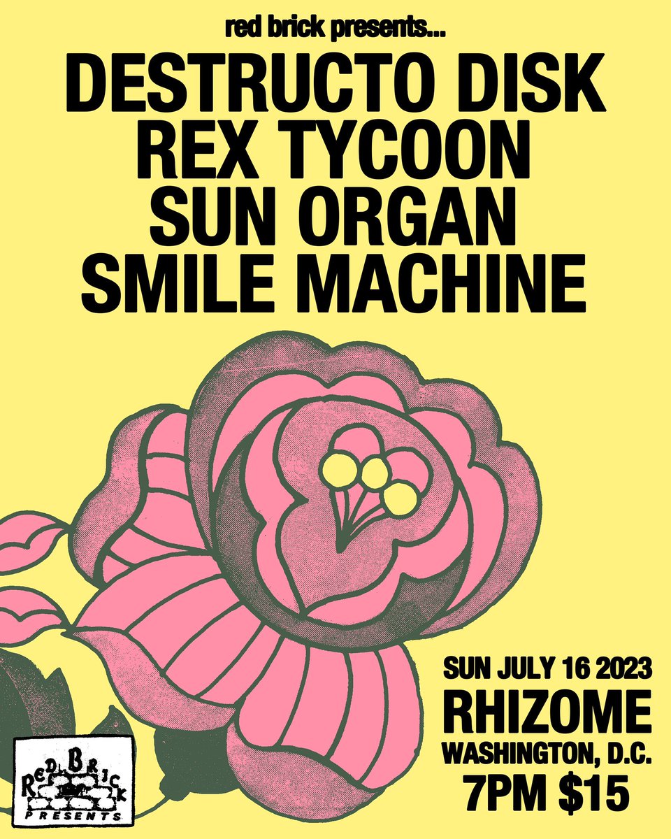 redbrick_dc's tweet image. Flyer by Erik Phillips