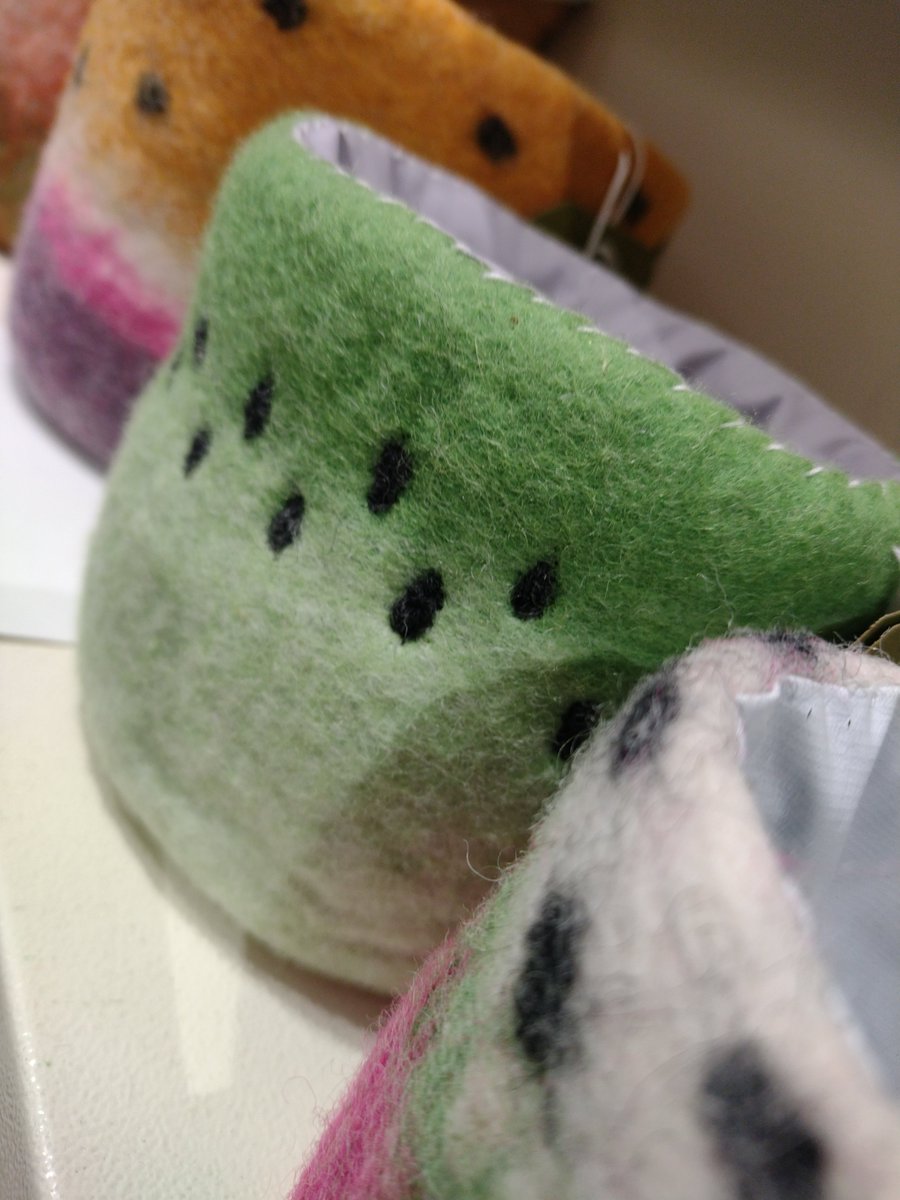 HelmsleyOxfam's tweet photo. These gorgeous felt plant pots have just arrived! Already flying off the shelves 😍 #OxfamHelmsley. Open today until 5pm! https://t.co/fp6YqAW4os