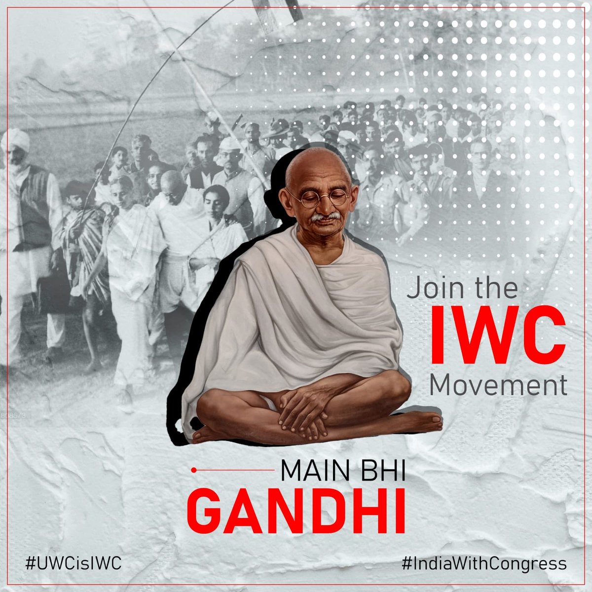 If you have the same ‘jazba’ to see a United India and believe we need a ‘Gandhi-satyagraha’ then -
Join IWC Movement
Connect with Congress

URL - indiawithcongress.com

#UWCisIWC 
#IndiaWithCongress