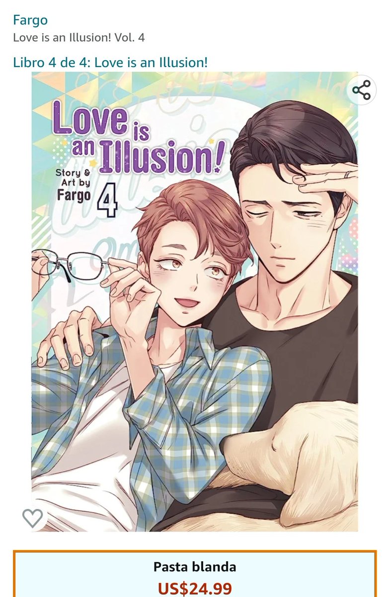 La portada del cuarto tomo de LOVE IS AN ILLUSION  está hermoso 😭💕 @13_fargo @gomanga