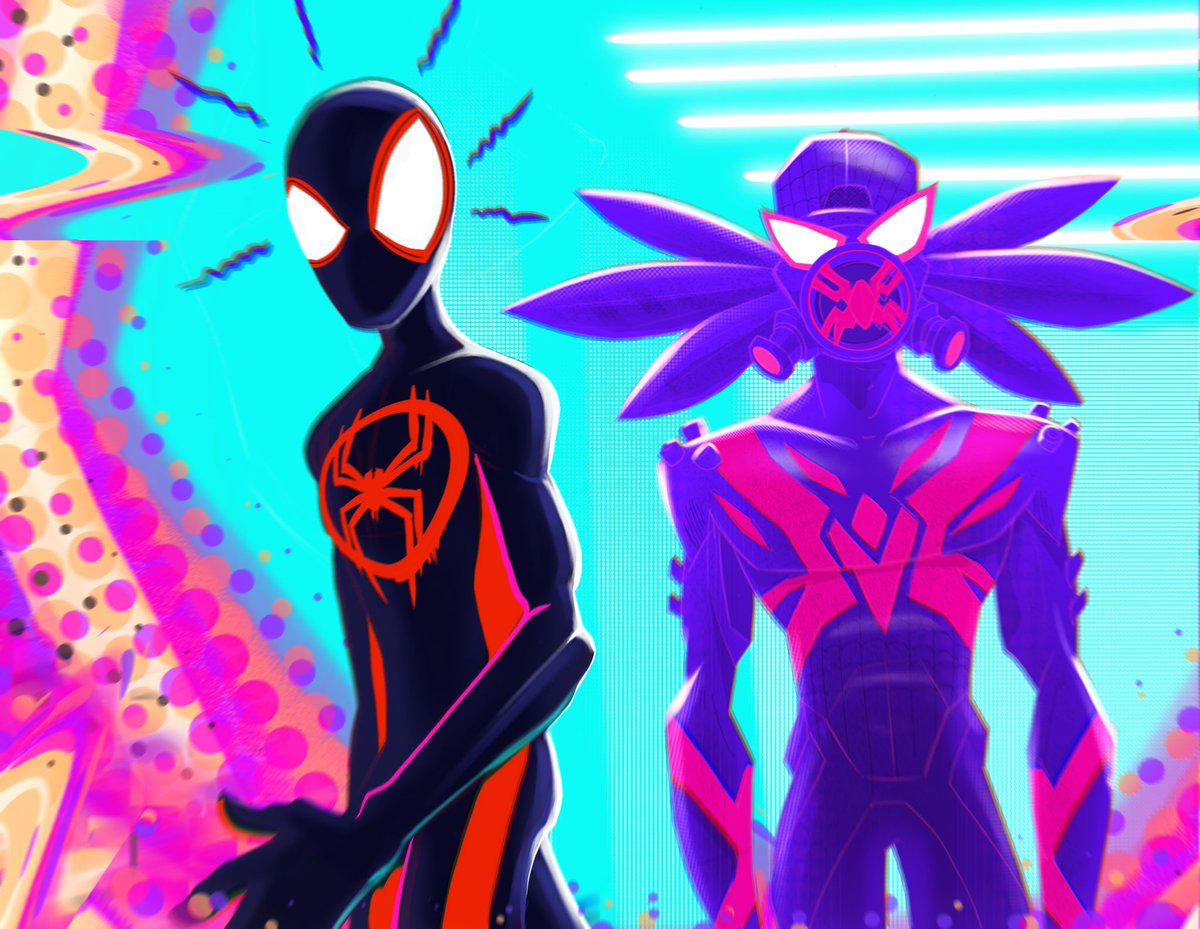 kenophob's tweet image. Miles meets SpiderKeno Earth -6666 @SpiderVerse #kenoverse #SpiderVerse #spiderman #digitalart