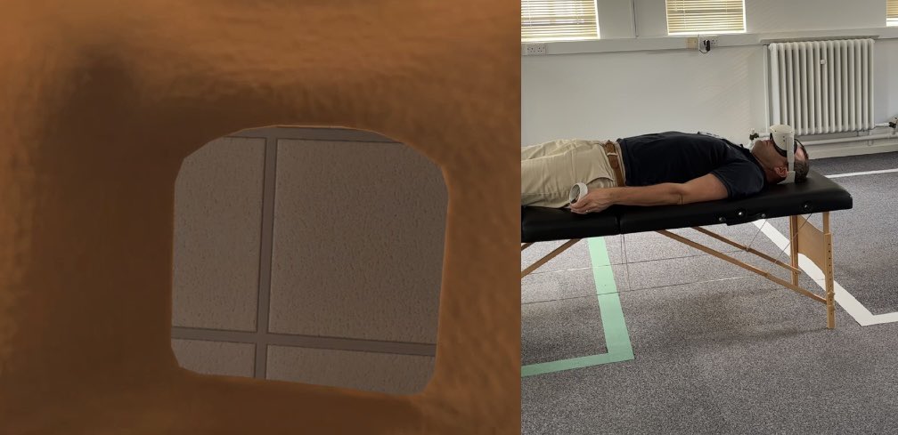 dazman78's tweet photo. Could undergoing a #VR scan experience help as a preparatory tool prior to #MRI ⁉️🤔 
Of course…👍🏻 the studied tool was considered realistic and supports emotional regulation through exposure which could be of benefit in clinical practice @ExeterDoctoral  #tweetyourthesis #ptexp https://t.co/fuidYh2ONC