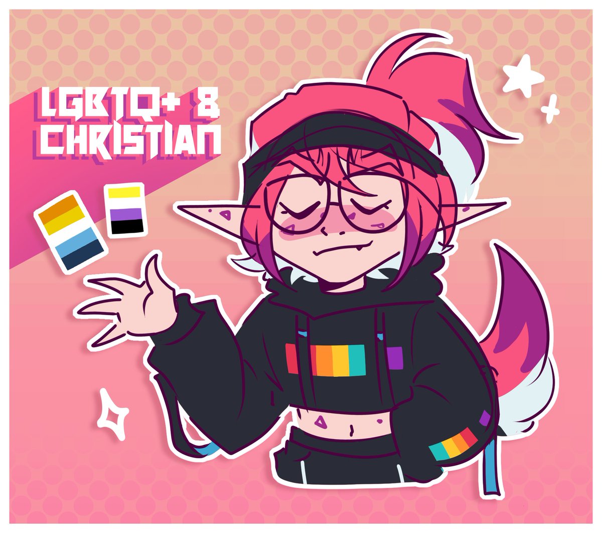 animatorii1's tweet photo. It's June, so you know what that means. Pride month. Guess this is me officially coming out? WoO
Big love and support to queer ppl of faith!
#PrideMonth #Pride2023 https://t.co/iAU3z2djhq