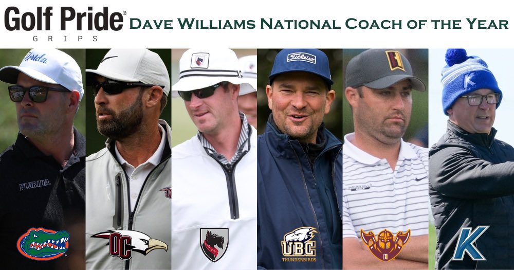 GCAA (@golfcoachesassn) on Twitter photo NATIONAL COACH OF THE YEAR
⛳️
Congratulations to the following for receiving the 2023 Dave Williams National Coach of the Year Award presented by <a href="/golfpride/">Golf Pride</a>: NATIONAL COACH OF THE YEAR
⛳️
Congratulations to the following for receiving the 2023 Dave Williams National Coach of the Year Award presented by <a href="/golfpride/">Golf Pride</a>:
