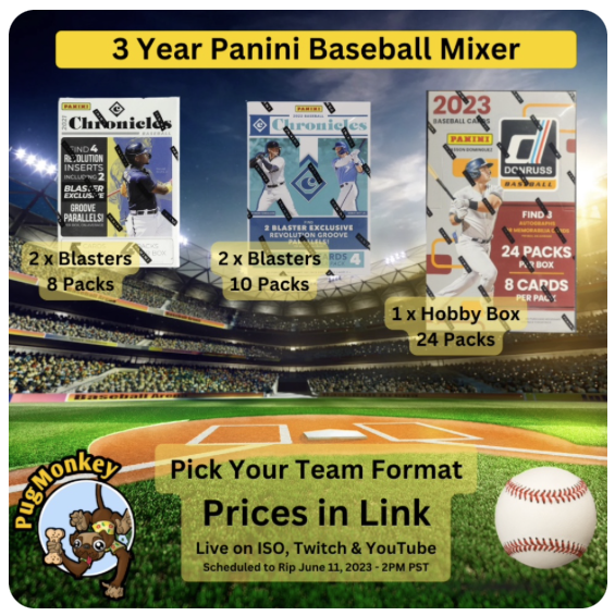 '23 Donruss & '21 & '22 Chronicles - Pick Your Team #iso 8623: Follow and reply with #iso <product name> to claim and purchase! e.g. #iso Chicago Cubs

#thehobbyfamily #baseballcards #baseball #mlb #whodoyoucollect #thehobby #groupbreak #boxbreak #tradingcards #topps #chrome…