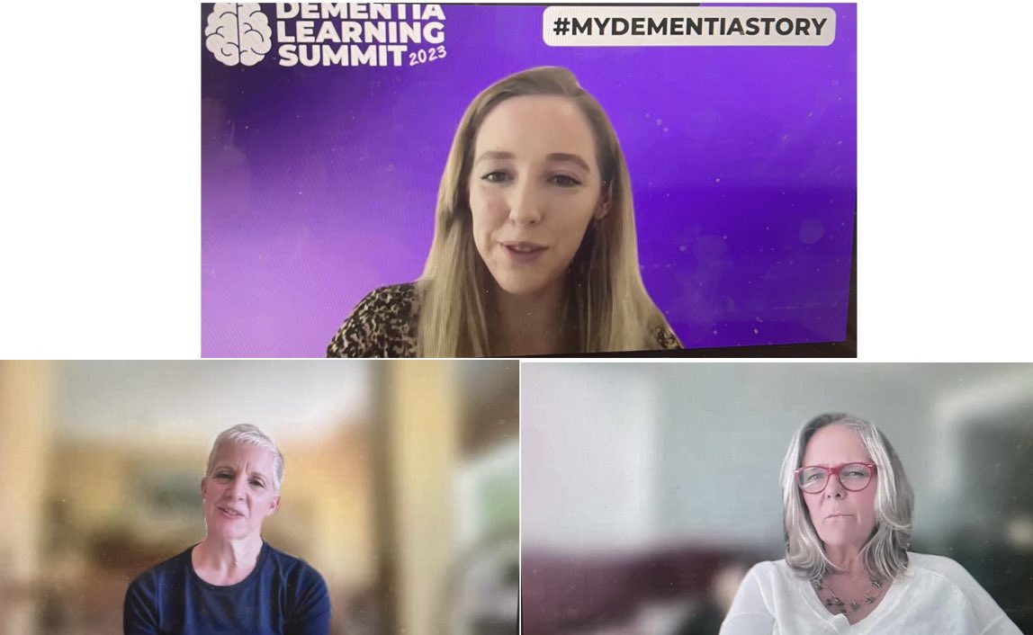 #happeningnow! Watching and #learning! <a href="/l_crutchlow/">Lauren Crutchlow (she/her)</a> is talking to Wendy and Andrea about their personal experiences caring for loved ones with #dementia <a href="/CDNSeniorsCare/">Canadian Institute for Seniors Care @ConestogaC</a> #dementiaLS23 <a href="/OLangedijk/">Oliver M-L 🏳️‍🌈</a> <a href="/fsc_ccf_en/">Future Skills Centre</a>