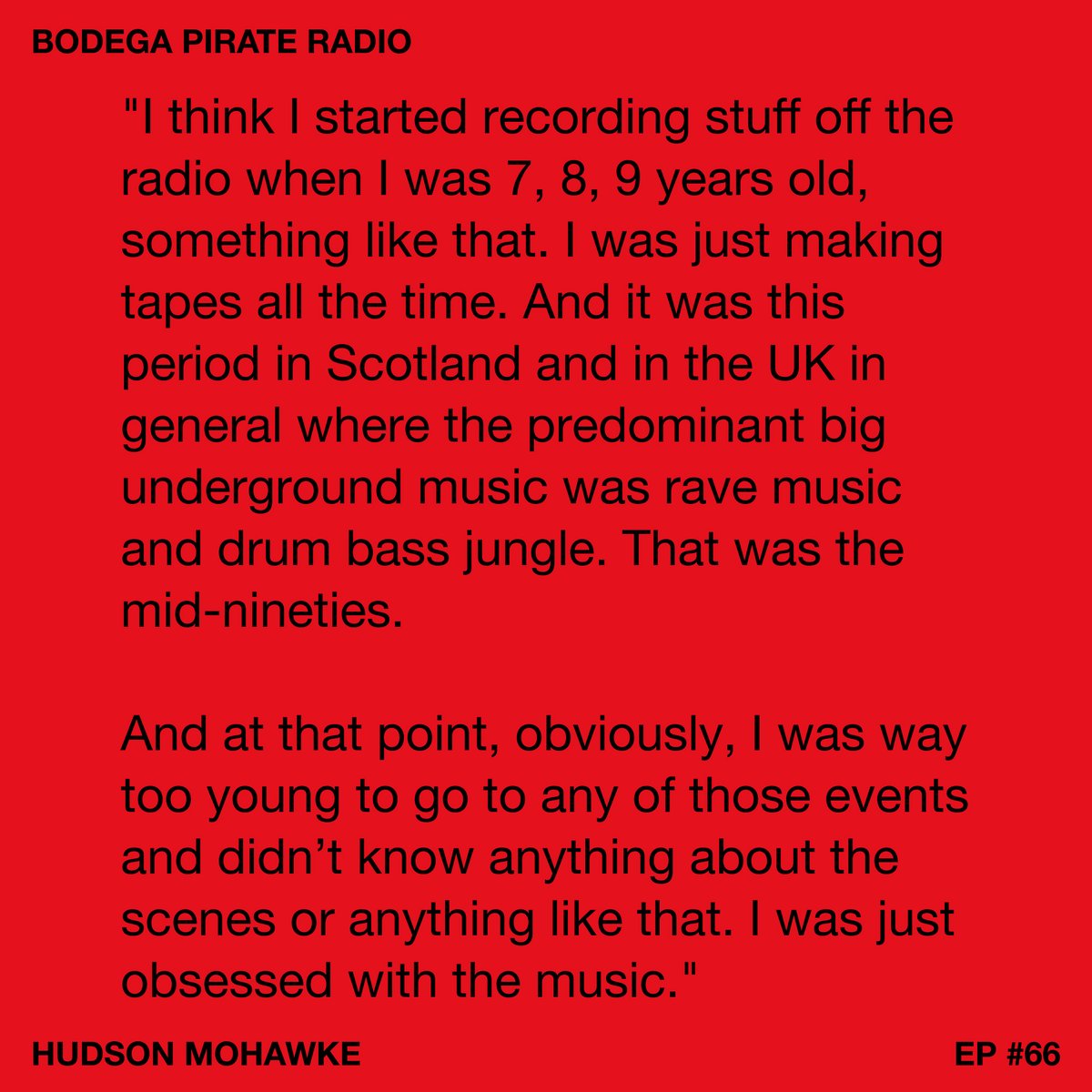 bodega's tweet photo. Bodega Pirate Radio: EP #66 - Hudson Mohawke - Click the image to listen and learn more. #hudmo #hudsonmohawke #pirateradio #bodega