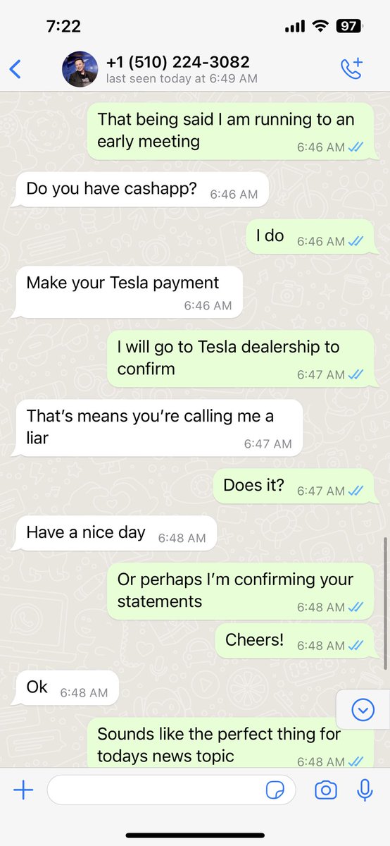 chrisyanke's tweet photo. Look @garybryanshow @RewindGary @LisaKearth @CrystalZahler it’s really Elon ….offering me a Tesla…so real all I need to do is send $1k via cashapp I’m so doing this….never @clive_travelguy @stephanie19692 @BCLFox @ebeno22 @steventeaster @badasschiken #101kearthlings @kearth101 https://t.co/e4vRLJibWx