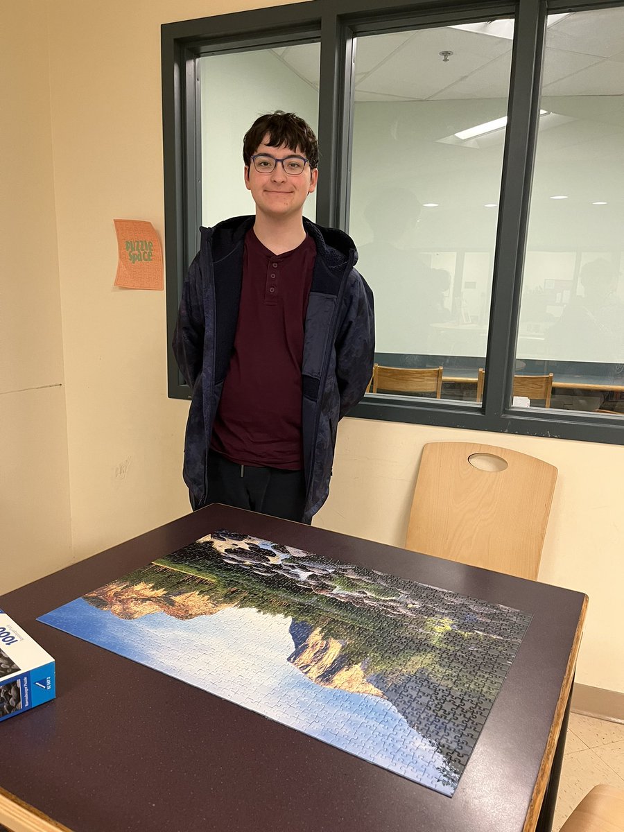 NSHSLibrary's tweet image. Proud puzzler! #25 might be our final one of the year. Wow that went fast!