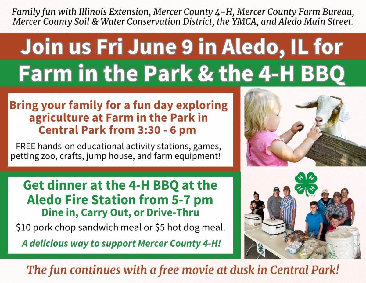 U_IL_Ext_HMRS's tweet photo. All roads lead to Aledo, IL this Friday! Join us for a fun afternoon exploring agriculture. Enjoy a delicious grilled pork chop meal in support of Mercer County 4-H. We hope to see you there! https://t.co/nTd5eIHoGi
https://t.co/W7kJjFkJTC https://t.co/5ptLLYlvZj