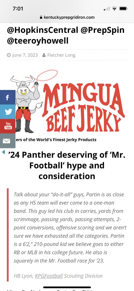 PartinSteve's tweet image. Very good write about @StevenPartin by  Fletcher Long