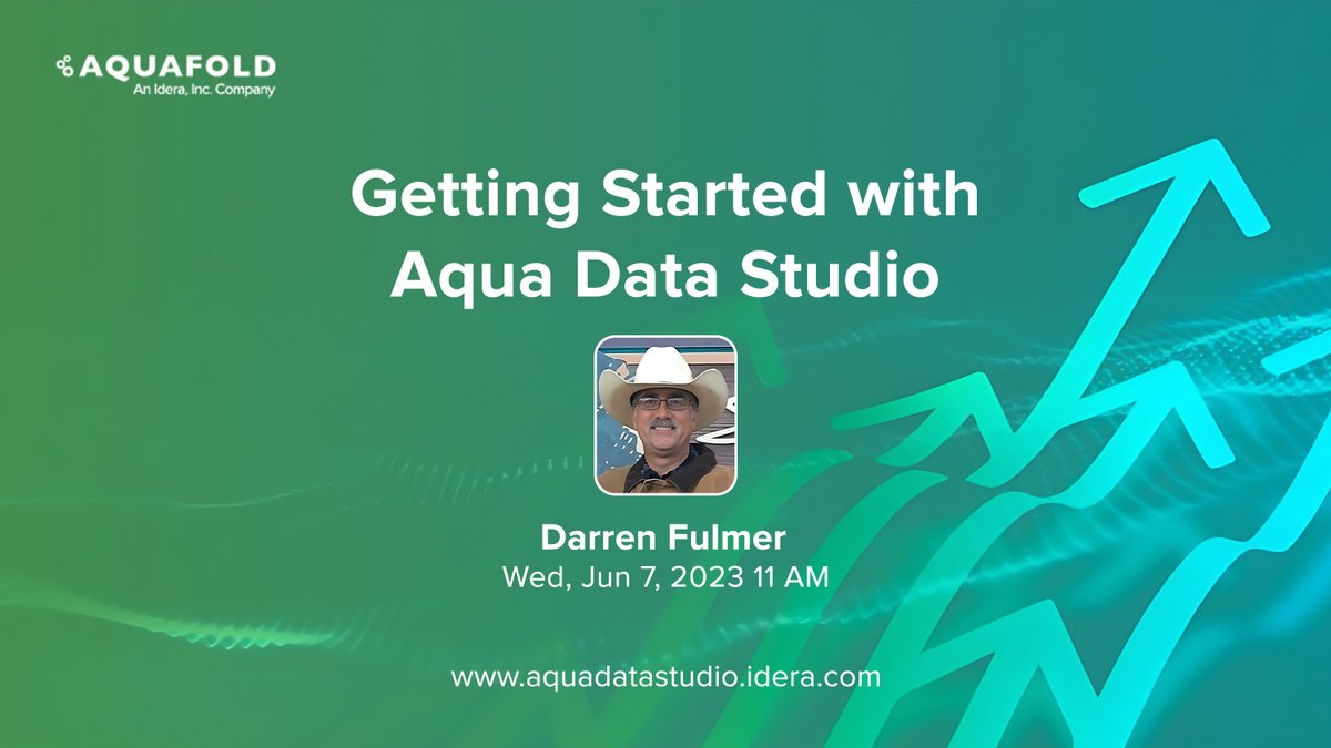 aquafold's tweet image. 📅 Wed, Jun 7, 2023, | 11 AM

Join the live, interactive democast on #AquaDataStudio! Learn how to:

✅ Build, debug, execute, and analyze #sql queries
✅ Manage objects, compare schemas, and more!

Presenter: Darren Fulmer

buff.ly/3oJokvp