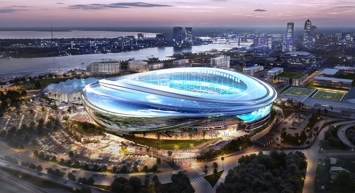 #Jaguars unveil plans to renovate their stadium and rebuild it as a dome. 

This is how they plan for it to look: