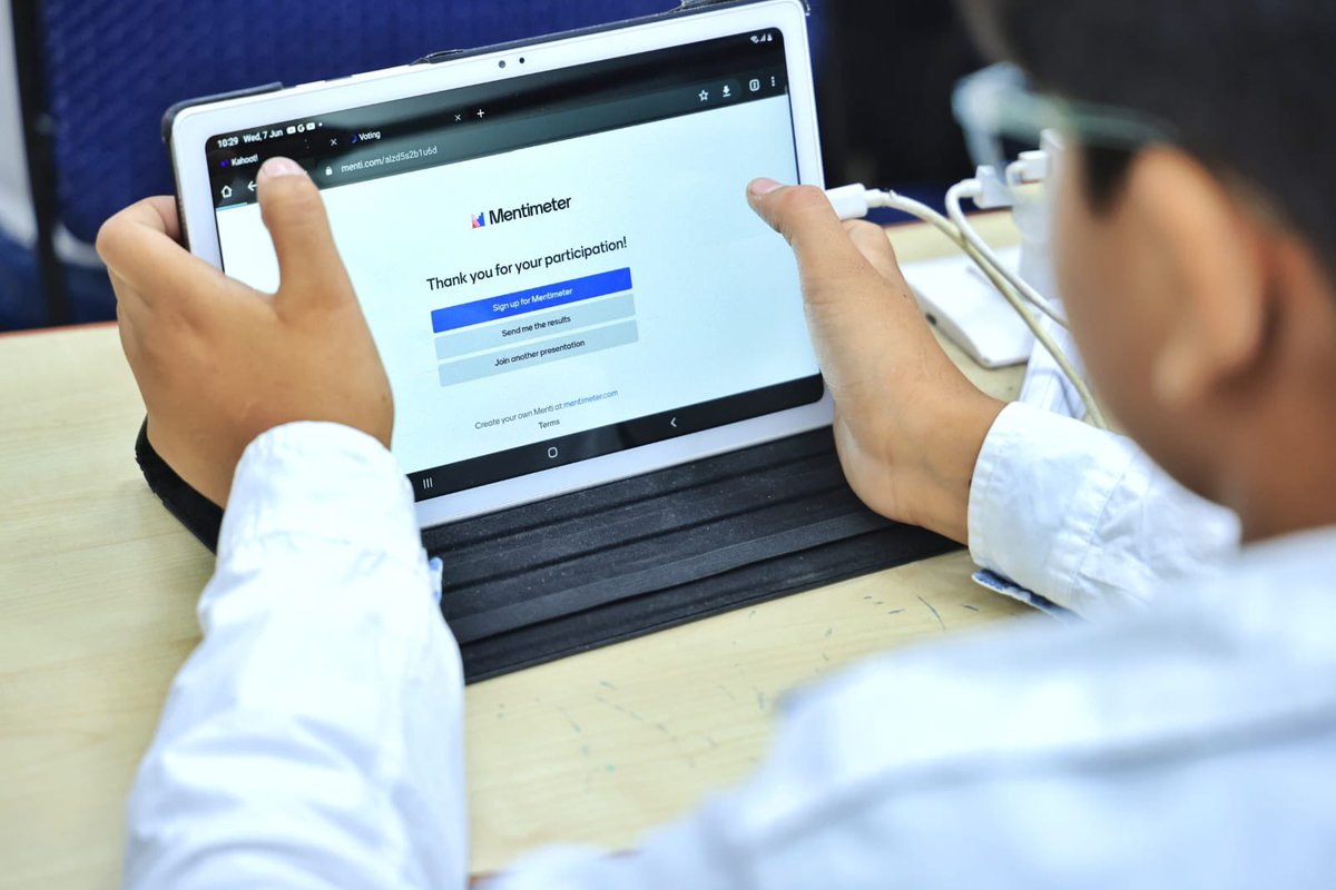 NCERT (@ncert) on Twitter photo The quest for knowledge is at par at Summer Camp 2023! 🌟🧠
#G20Janbhagidari #G20EduForAll
#NCERT #SummerCamp2023 #QuizChallenge #KnowledgeQuest #Teamwork
<a href="/ProfSaklani/">Prof. Dinesh Prasad Saklani</a>
<a href="/ssrivastava66/">Sridhar Srivastava</a>
<a href="/ap_behera/">Dr. Amarendra P Behera</a> The quest for knowledge is at par at Summer Camp 2023! 🌟🧠
#G20Janbhagidari #G20EduForAll
#NCERT #SummerCamp2023 #QuizChallenge #KnowledgeQuest #Teamwork
<a href="/ProfSaklani/">Prof. Dinesh Prasad Saklani</a>
<a href="/ssrivastava66/">Sridhar Srivastava</a>
<a href="/ap_behera/">Dr. Amarendra P Behera</a>