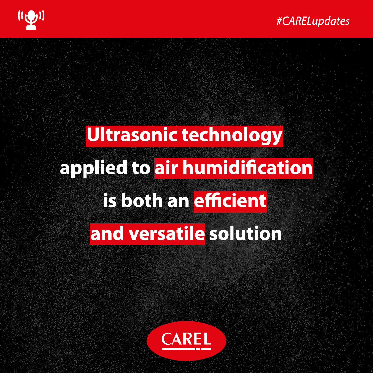 CAREL_group's tweet image. #UltrasonicHumidifiers ensure considerable #EnergySavings (&amp;gt;90%) compared to steam generators, and their versatility is due to the size of the droplets produced (0.001 mm in diameter).

Learn more: bit.ly/3mo8ULz

#humidifiers #humidification