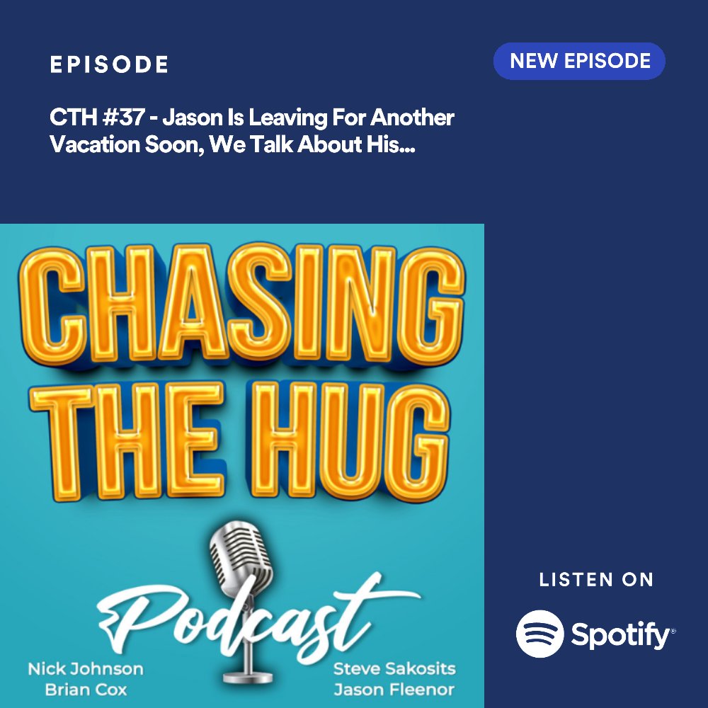 ChasingTheHug's tweet image. Jason is leaving for a trip again! we ask him questions about his travels.
Listen on Spotify, Apple Podcasts, Castbox, PocketCasts, IHeartRadio, Stitcher, &amp;amp; Google Podcasts.
podcasters.spotify.com/pod/show/chasi…