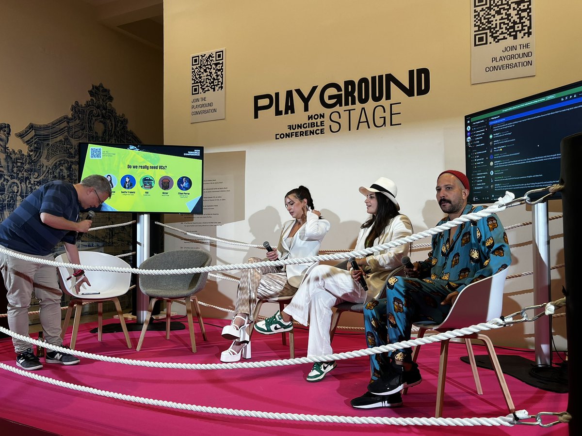 Do we need #VCs in #Web3?
A panel-battle:
#Community investment vs VC investment?
Value driven approach vs 10x approcach?

<a href="/Thenizzar/">Nizzar</a> sets 🔥on the stage of <a href="/NFCsummit/">NFC SUMMIT - LISBON - JUNE 4-6 2025</a> with <a href="/EthanPierse/">Ξthan Pierse 🦙🤖</a> 🚀