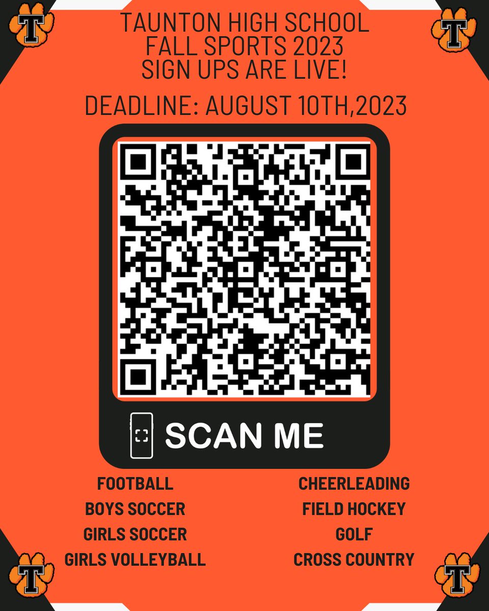 THS Fall Sports Registration is up! highschool.tauntonschools.org/apps/pages/ind…