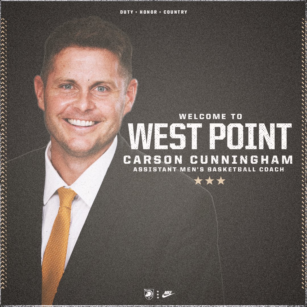 ArmyWP_MBB's tweet photo. Welcome to West Point, Dr. Carson Cunningham!

#GoArmy | #TTD https://t.co/UxlYz44ns9